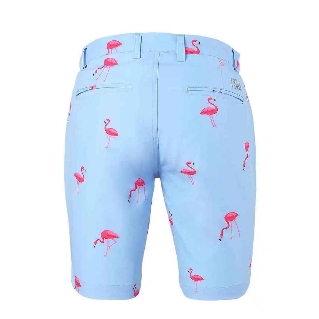 GOLF GODS - GOLF GODS Men's Flamingo Soft Feel Golf Shorts - The Agora Bangkok